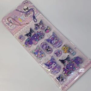 3D Water Filled Sanrio Kuromi Stickers Sheet (SSK003) - Image 4