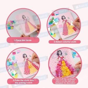 Princess Dress Poking Art & Makeup Activity (SCDA002) - Image 5