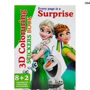 Set of 4 3D Colouring Books with Stickers (SACP04) - Image 4