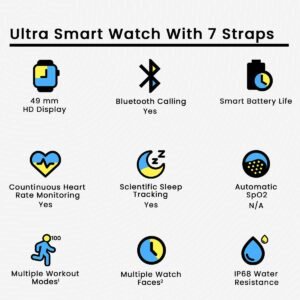 Ultra 7 Straps Smart Watch (MSW001) - Image 4