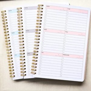 Spiral weekly Planner -A5 notebook - Image 4